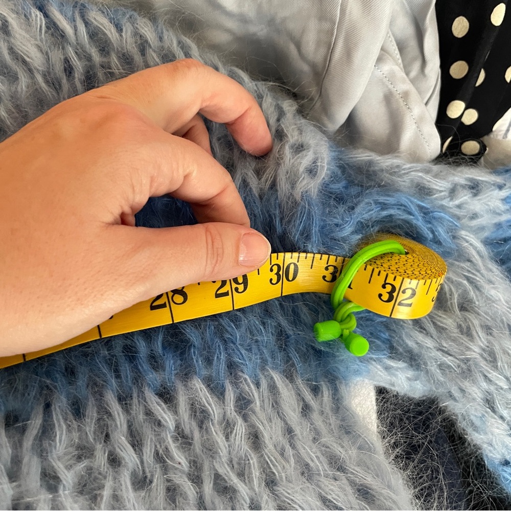 Handmade chunky stripe knit sweater - Picture 4 of 5